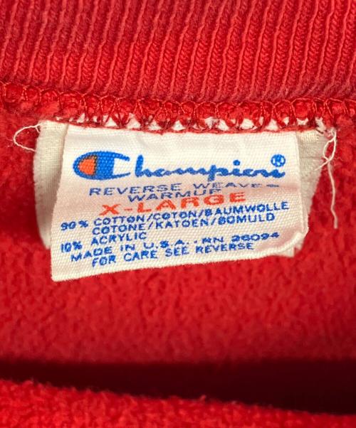 Champion REVERSE WEAVE（チャンピオン リバース ウィーブ）Champion REVERSE WEAVE (チャンピオン リバース ウィーブ) 80’sカレッジリバースウィーブスウェット レッド サイズ:XLの古着・服飾アイテム