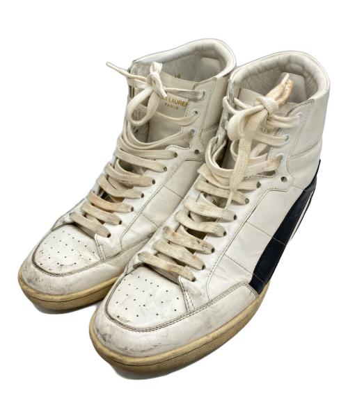 Saint Laurent Paris（サンローランパリ）Saint Laurent Paris (サンローランパリ) ハイカットスニーカー/	Saint Laurent Paris ホワイト サイズ:40の古着・服飾アイテム