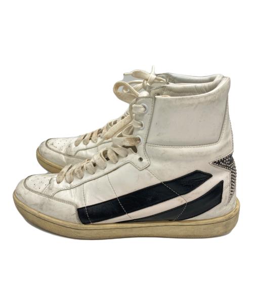 Saint Laurent Paris（サンローランパリ）Saint Laurent Paris (サンローランパリ) ハイカットスニーカー/	Saint Laurent Paris ホワイト サイズ:40の古着・服飾アイテム