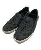 JIMMY CHOOジミーチュウ）の古着「スリッポン/Jimmy Choo」｜ブラック×ホワイト