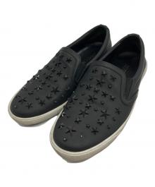 JIMMY CHOO（ジミーチュウ）の古着「スリッポン/Jimmy Choo」｜ブラック×ホワイト