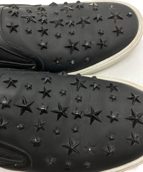 JIMMY CHOO（ジミーチュウ）Jimmy Choo (ジミーチュウ) スリッポン/Jimmy Choo ブラック×ホワイト サイズ:39の古着・服飾アイテム