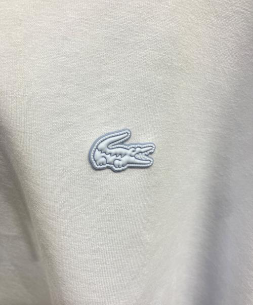 LACOSTE（ラコステ）LACOSTE (ラコステ) ワイド＆クロップドフードスウェットパーカー/LACOSTE パープル サイズ:Lの古着・服飾アイテム