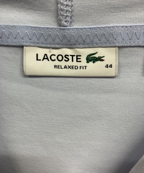 LACOSTE（ラコステ）LACOSTE (ラコステ) ワイド＆クロップドフードスウェットパーカー/LACOSTE パープル サイズ:Lの古着・服飾アイテム