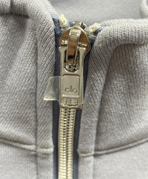 alo（アロ）alo (アロ) ハーフジップスウェット ラベンダー サイズ:Mの古着・服飾アイテム