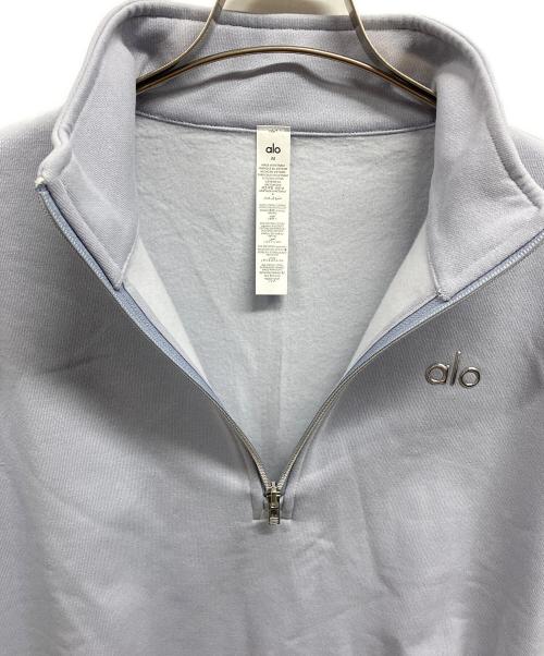 alo（アロ）alo (アロ) ハーフジップスウェット ラベンダー サイズ:Mの古着・服飾アイテム