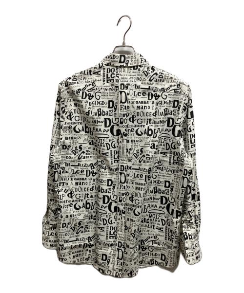 DOLCE & GABBANA（ドルチェ＆ガッバーナ）DOLCE & GABBANA (ドルチェ＆ガッバーナ) 総柄シャツ ホワイト サイズ:43の古着・服飾アイテム