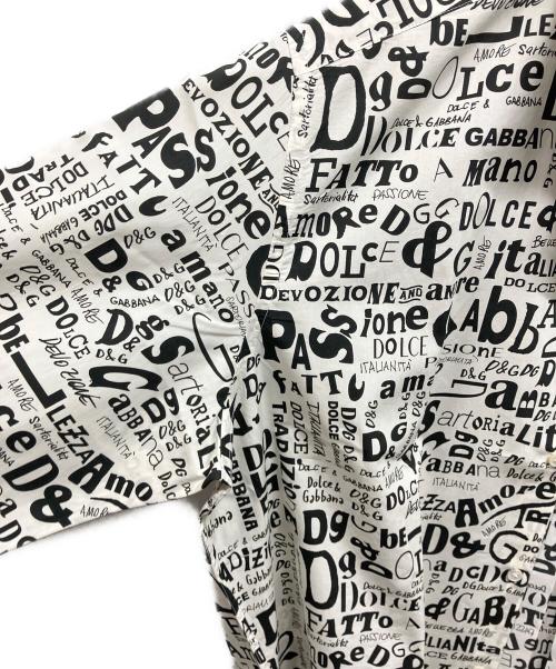 DOLCE & GABBANA（ドルチェ＆ガッバーナ）DOLCE & GABBANA (ドルチェ＆ガッバーナ) 総柄シャツ ホワイト サイズ:43の古着・服飾アイテム