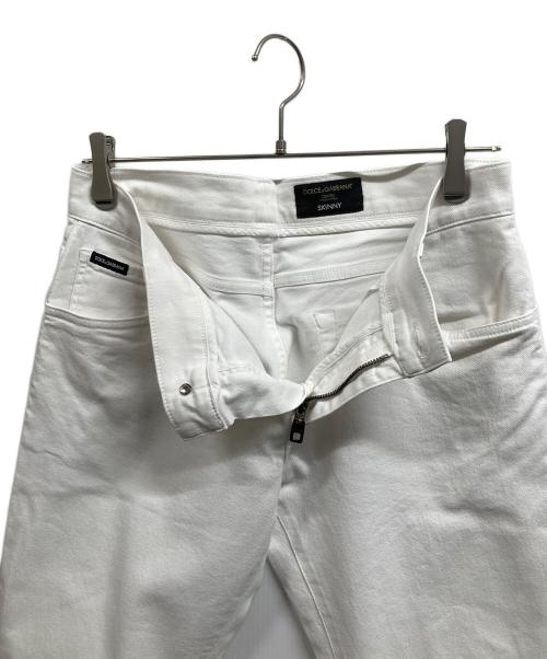 DOLCE & GABBANA（ドルチェ＆ガッバーナ）DOLCE & GABBANA (ドルチェ＆ガッバーナ) スキニーパンツ/POLO RALPH LAUREN ホワイト サイズ:50の古着・服飾アイテム