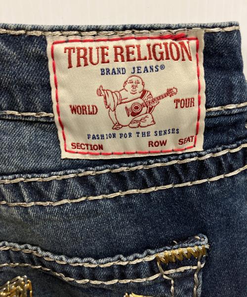 TRUE RELIGION（トゥルー レリジョン）TRUE RELIGION (トゥルー レリジョン) BOBBI LR BAGGY LUREXデニムパンツ インディゴ サイズ:73.5cm (W29) 未使用品の古着・服飾アイテム