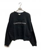 Calvin Klein Jeansカルバンクラインジーンズ）の古着「ロゴスウェット/Calvin Klein Jeans」｜ブラック