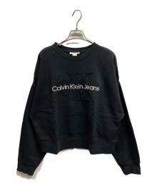 Calvin Klein Jeans（カルバンクラインジーンズ）の古着「ロゴスウェット/	Calvin Klein Jeans」｜ブラック