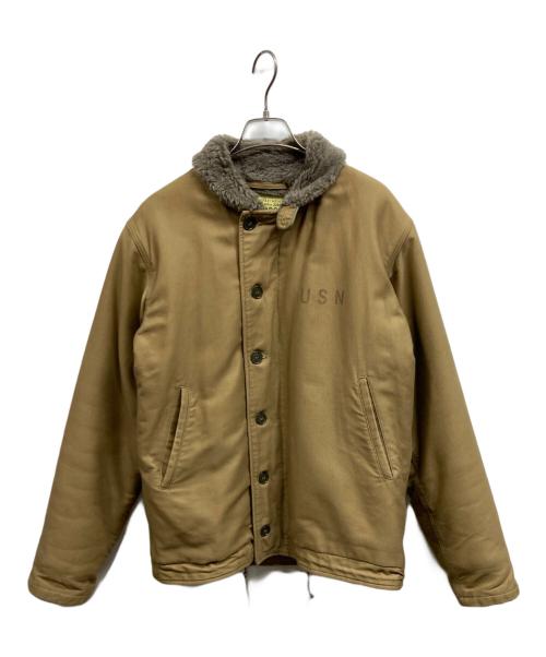 BUZZ RICKSON'S（バズリクソンズ）Buzz Rickson's (バズリクソンズ) N-1 デッキジャケット ベージュ サイズ:	LARGEの古着・服飾アイテム