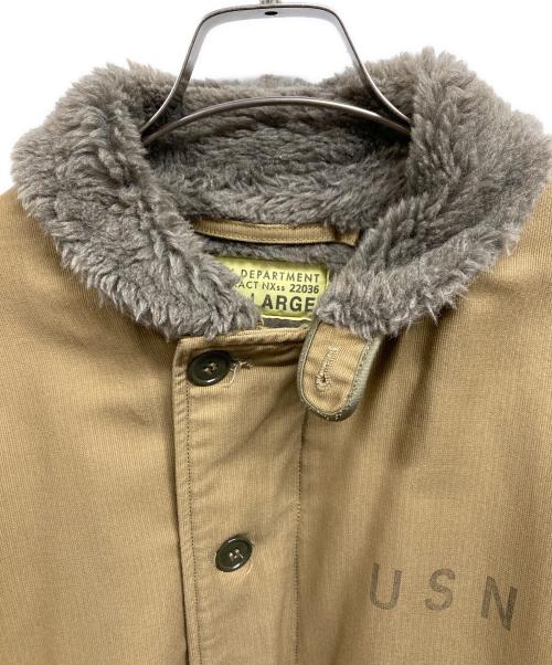 BUZZ RICKSON'S（バズリクソンズ）Buzz Rickson's (バズリクソンズ) N-1 デッキジャケット ベージュ サイズ:	LARGEの古着・服飾アイテム