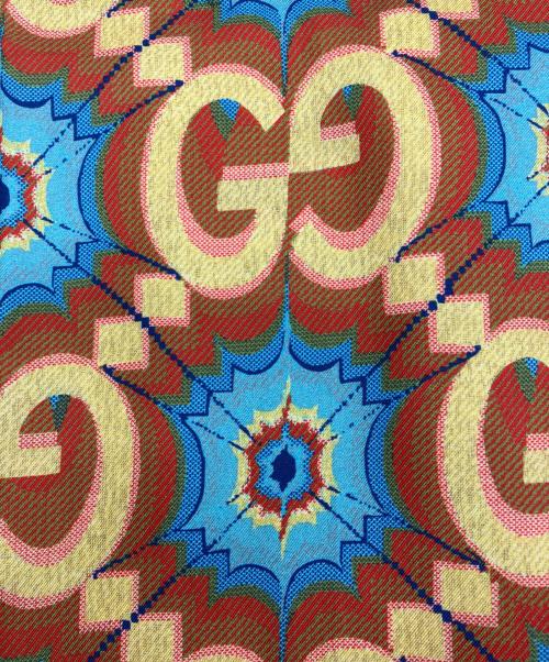 GUCCI（グッチ）GUCCI (グッチ) シルクスカーフ/	GUCCI ブラウンの古着・服飾アイテム