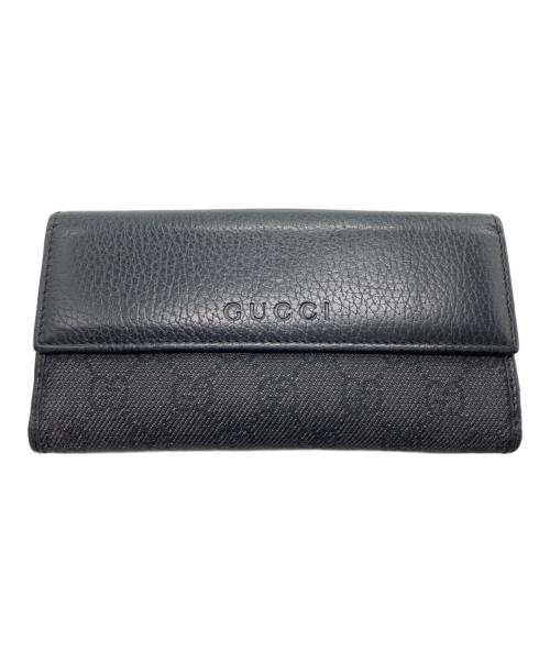 GUCCI（グッチ）GUCCI (グッチ) 長財布 ブラックの古着・服飾アイテム