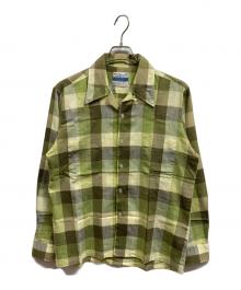 GRANTS MENSWEAR（グランツ メンズウェア）の古着「オープンカラーシャツ」｜グリーン