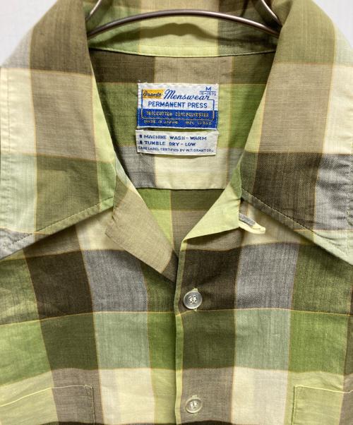 GRANTS MENSWEAR（グランツ メンズウェア）GRANTS MENSWEAR (グランツ メンズウェア) オープンカラーシャツ グリーン サイズ:Mの古着・服飾アイテム