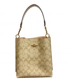 COACH（コーチ）の古着「2WAYショルダーバッグ /モリー バケットバッグ 22/COACH」｜ベージュ