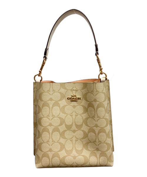 COACH（コーチ）COACH (コーチ) 2WAYショルダーバッグ /モリー バケットバッグ 22/COACH ベージュの古着・服飾アイテム
