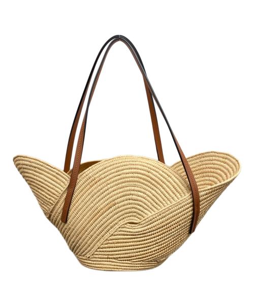 LOEWE（ロエベ）LOEWE (ロエベ) ペタル バスケットバッグ/LOEWE ベージュ×ブラウンの古着・服飾アイテム