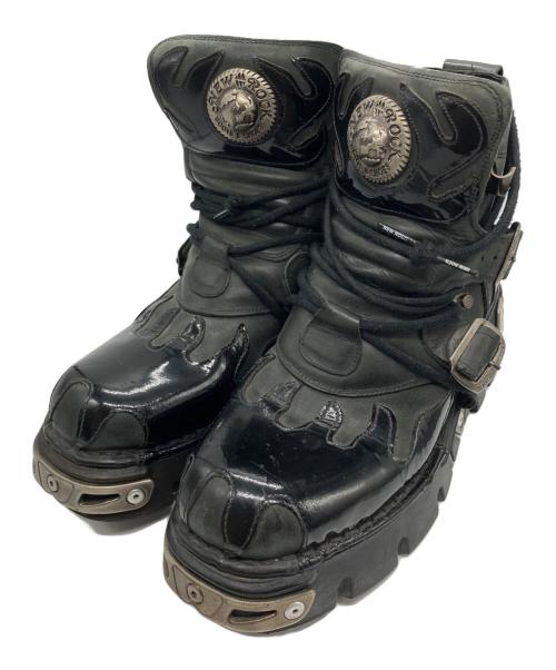 NEW ROCK（ニューロック）NEW ROCK (ニューロック) レースアップブーツ/NEW ROCK ブラック サイズ:25.5の古着・服飾アイテム