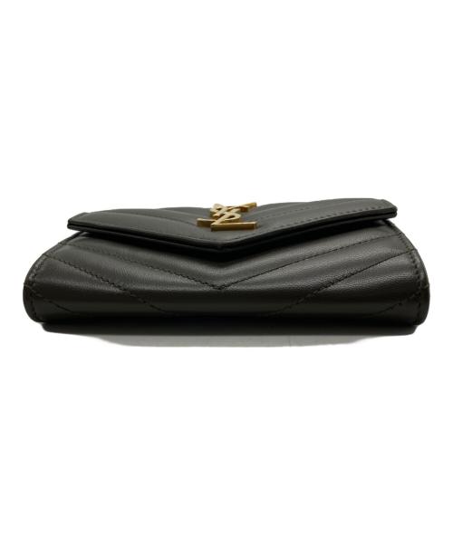 Yves Saint Laurent（イヴサンローラン）Yves Saint Laurent (イヴサンローラン) 3つ折り財布 カーキの古着・服飾アイテム
