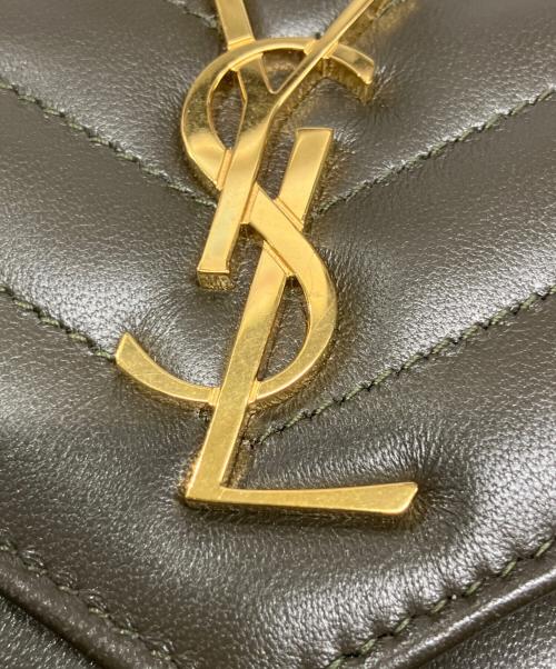 Yves Saint Laurent（イヴサンローラン）Yves Saint Laurent (イヴサンローラン) 3つ折り財布 カーキの古着・服飾アイテム