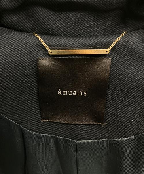 anuans（アニュアンス）anuans (アニュアンス) ウールギャバジントレンチコート ネイビー サイズ:Sの古着・服飾アイテム