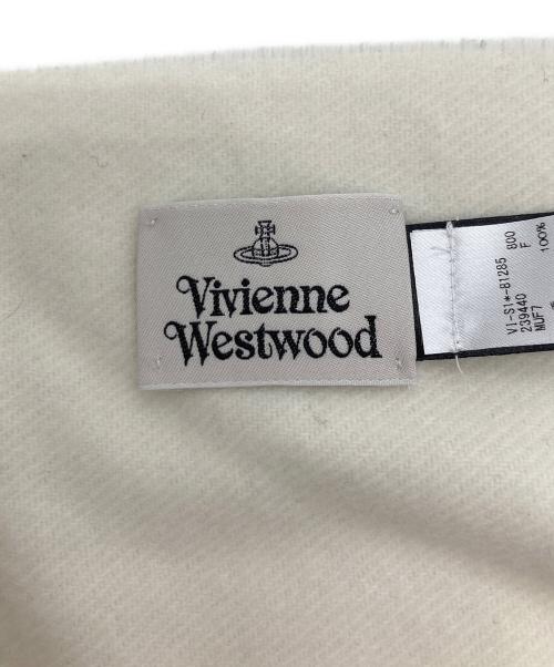 Vivienne Westwood（ヴィヴィアンウエストウッド）Vivienne Westwood (ヴィヴィアンウエストウッド) クラシックマフラー/Vivienne Westwood ホワイトの古着・服飾アイテム