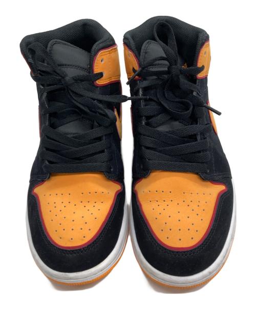 NIKE（ナイキ）NIKE (ナイキ) ハイカットスニーカー/Air Jordan 1 Mid SE/NIKE オレンジ×ブラック サイズ:26の古着・服飾アイテム