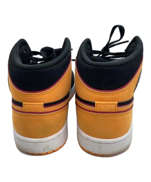 NIKE（ナイキ）NIKE (ナイキ) ハイカットスニーカー/Air Jordan 1 Mid SE/NIKE オレンジ×ブラック サイズ:26の古着・服飾アイテム