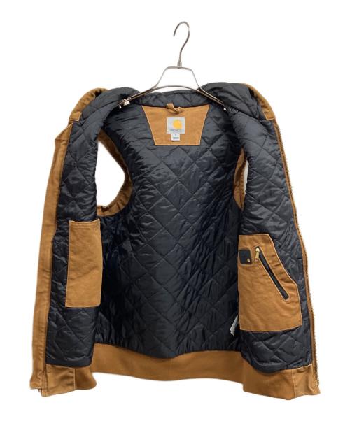 CarHartt（カーハート）CarHartt (カーハート) フード付きダックベスト ブラウン サイズ:Sの古着・服飾アイテム