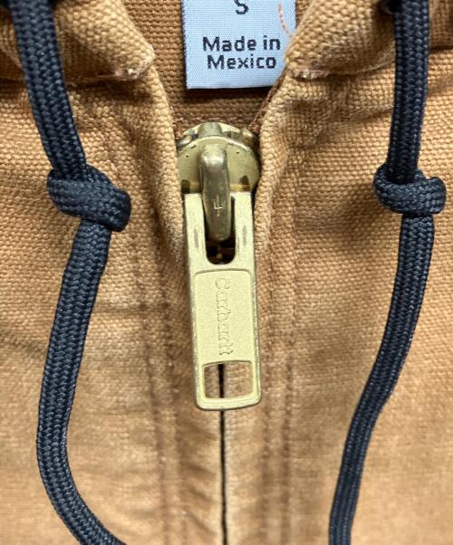 CarHartt（カーハート）CarHartt (カーハート) フード付きダックベスト ブラウン サイズ:Sの古着・服飾アイテム