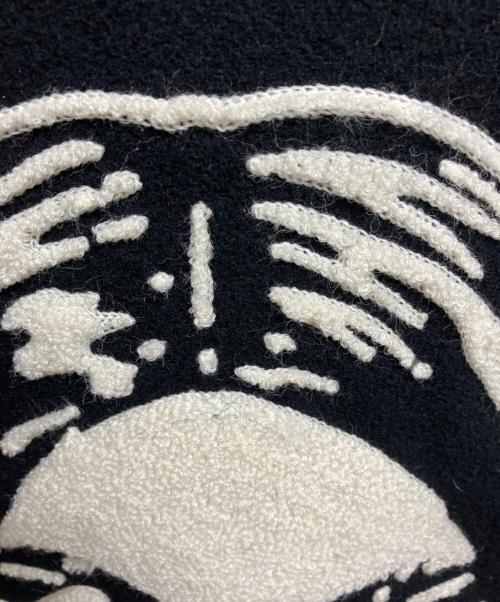 Hysteric Glamour（ヒステリックグラマー）Hysteric Glamour (ヒステリックグラマー) SEE NO EVIL刺繍 ヴァーシティジャケット ブラック サイズ:Lの古着・服飾アイテム