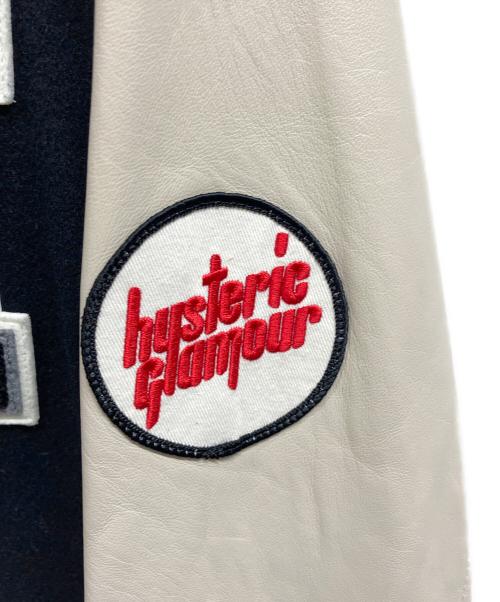 Hysteric Glamour（ヒステリックグラマー）Hysteric Glamour (ヒステリックグラマー) SEE NO EVIL刺繍 ヴァーシティジャケット ブラック サイズ:Lの古着・服飾アイテム