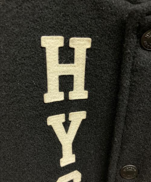 Hysteric Glamour（ヒステリックグラマー）Hysteric Glamour (ヒステリックグラマー) SEE NO EVIL刺繍 ヴァーシティジャケット ブラック サイズ:Lの古着・服飾アイテム