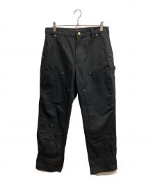 CarHartt（カーハート）の古着「DOUBLE FRONT DUNGAREE WORK PANTS」｜ブラック