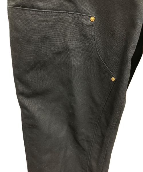 CarHartt（カーハート）CarHartt (カーハート) DOUBLE FRONT DUNGAREE WORK PANTS ブラック サイズ:34×32の古着・服飾アイテム