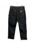 CarHartt (カーハート) DOUBLE FRONT DUNGAREE WORK PANTS ブラック サイズ:34×32：15000円