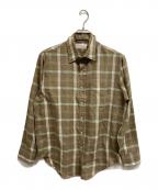 designer collectionデザイナーコレクション）の古着「ヴィンテージチェックシャツ/DESIGNER COLLECTION」｜ブラウン