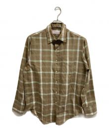 designer collection（デザイナーコレクション）の古着「ヴィンテージチェックシャツ/DESIGNER COLLECTION」｜ブラウン
