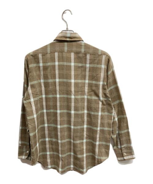 designer collection（デザイナーコレクション）designer collection (デザイナーコレクション) ヴィンテージチェックシャツ/DESIGNER COLLECTION ブラウン サイズ:15１/２の古着・服飾アイテム
