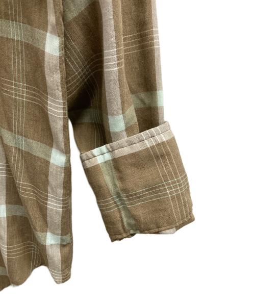 designer collection（デザイナーコレクション）designer collection (デザイナーコレクション) ヴィンテージチェックシャツ/DESIGNER COLLECTION ブラウン サイズ:15１/２の古着・服飾アイテム