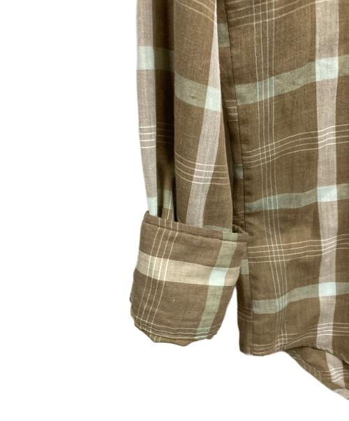 designer collection（デザイナーコレクション）designer collection (デザイナーコレクション) ヴィンテージチェックシャツ/DESIGNER COLLECTION ブラウン サイズ:15１/２の古着・服飾アイテム