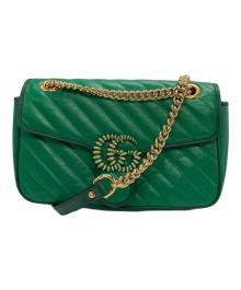 GUCCI（グッチ）の古着「GGマーモント スモール ショルダーバッグ」｜グリーン