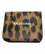 BALENCIAGAバレンシアガ）の古着「3つ折り財布」｜ブラウン・ブラック
