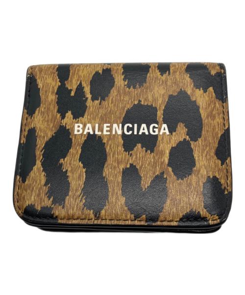 BALENCIAGA（バレンシアガ）BALENCIAGA (バレンシアガ) 3つ折り財布 ブラウン・ブラックの古着・服飾アイテム