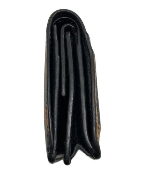 BALENCIAGA（バレンシアガ）BALENCIAGA (バレンシアガ) 3つ折り財布 ブラウン・ブラックの古着・服飾アイテム