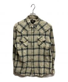 RRL（ダブルアールエル）の古着「ウエスタンチェックシャツ」｜ベージュ